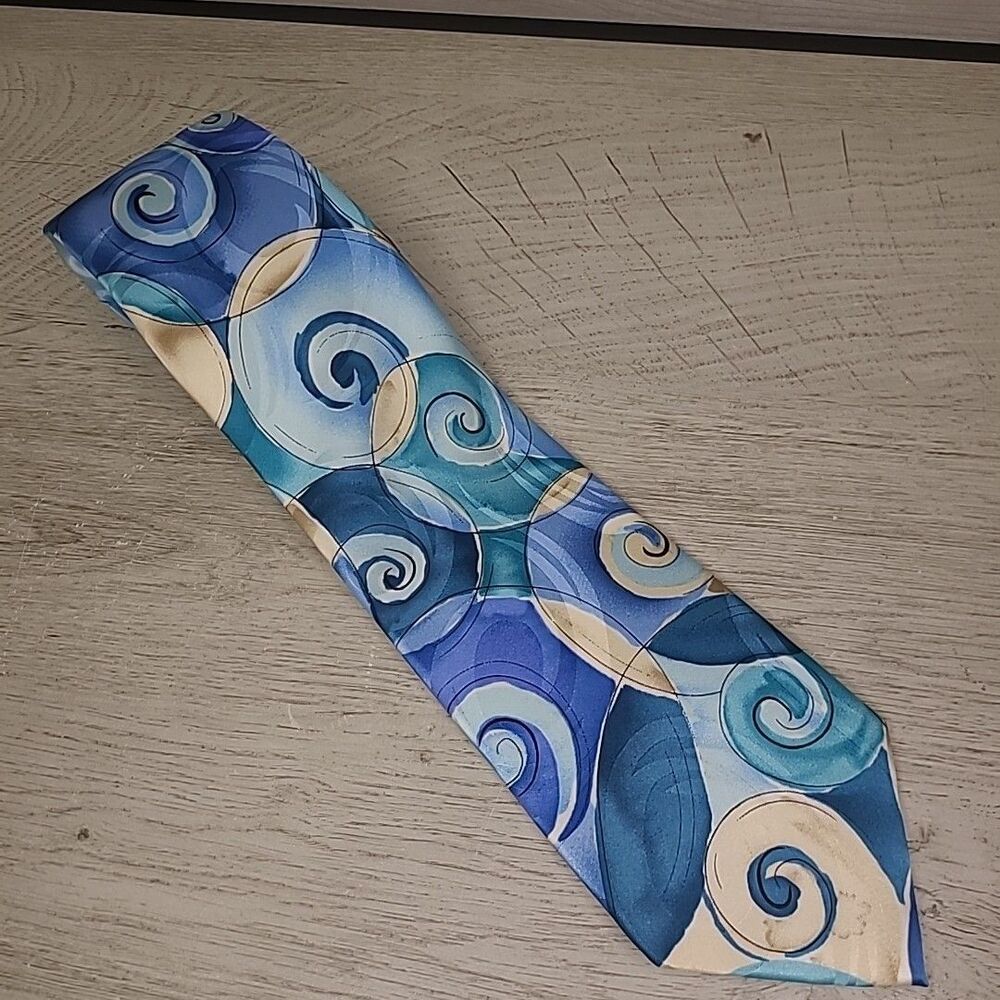Jerry Garcia Emerging Elephant Collection Fifty Three Multicolor Art Mens Tie